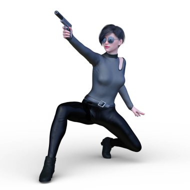 Süper kadın 3d cg render