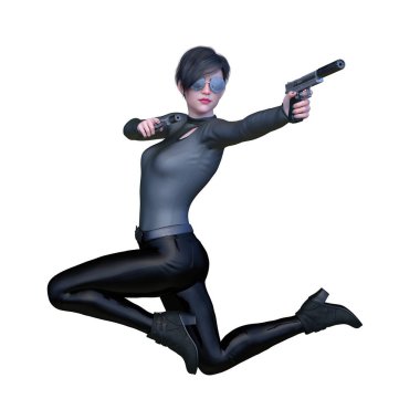 Süper kadın 3d cg render