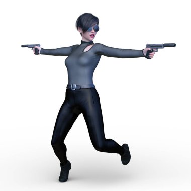 Süper kadın 3d cg render