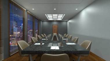 3D cg işleme Modern bina ofis