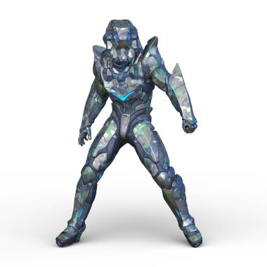 Siber adam 3D cg render