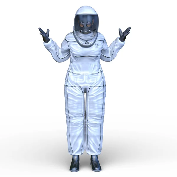 Rendering Dell Astronauta — Foto Stock