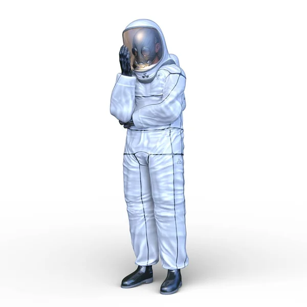 Rendering Van Astronaut — Stockfoto