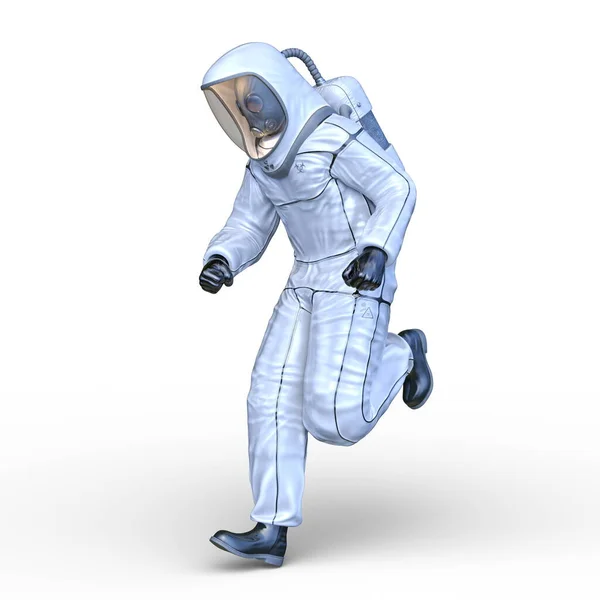 Rendering Dell Astronauta — Foto Stock