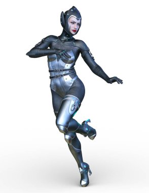 Süper kadın 3d cg render