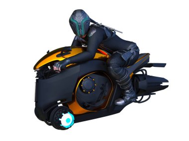 Hız bisikletinin 3d CG görüntülemesi