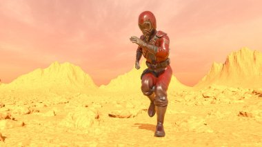 astronot 3D cg render