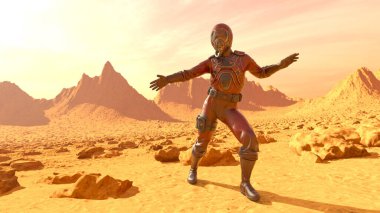 astronot 3D cg render