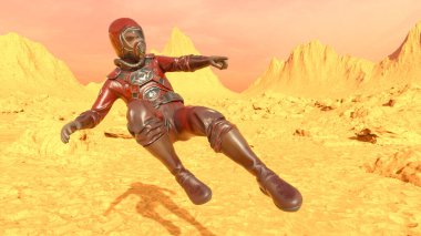 astronot 3D cg render