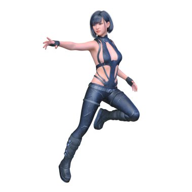 Süper kadın 3d cg render