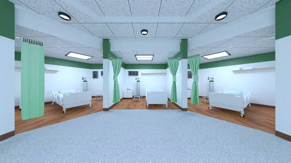 Rendering Medical Space — Stock Photo, Image