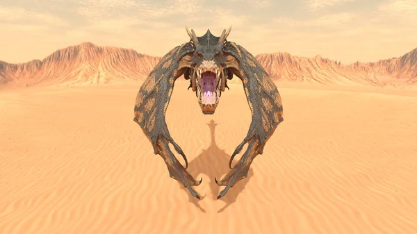 Рендеринг Літаючого Дракона — стокове фото