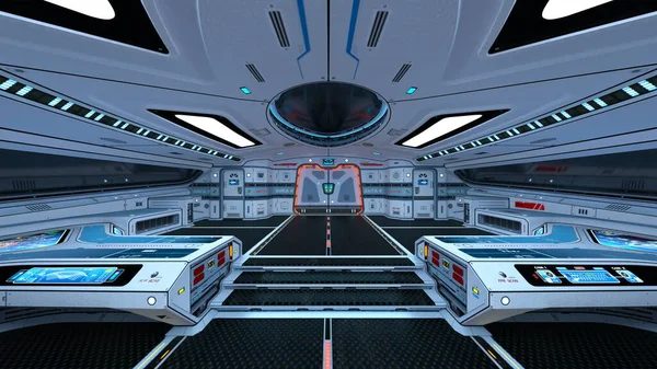 Representación Del Interior Nave Espacial — Foto de Stock