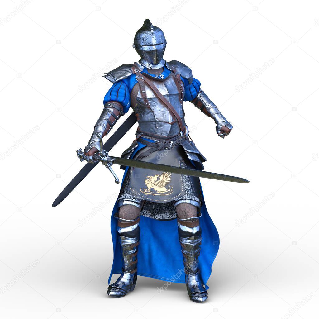 3D rendering of warrior
