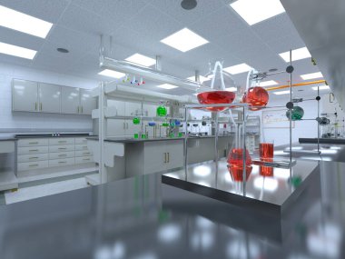 Bilim odasının 3 boyutlu canlandırması