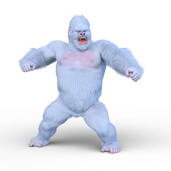 Återgivning Gorilla — Stockfoto