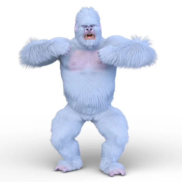 Återgivning Gorilla — Stockfoto