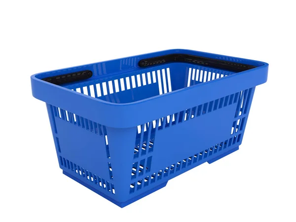 Plastic shopping basket — Stock Photo, Image