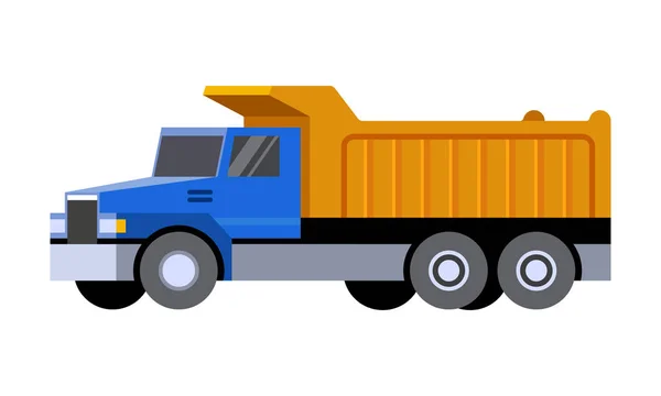 Camión de volteo icono minimalista — Vector de stock