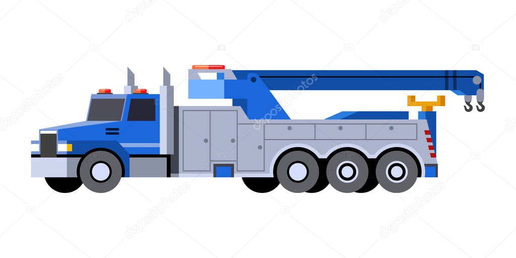 Tow truck vehicle icon