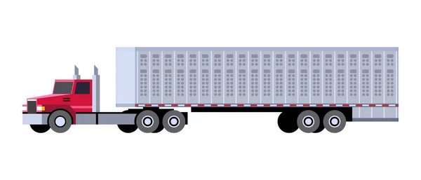 Szarvasmarha teherautó ikon — Stock Vector
