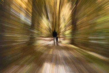 Sonbahar baş dönmesi. Soyut