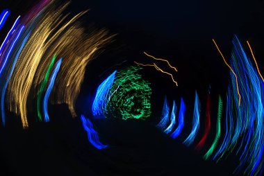 Gece Panorama. Bulanık arka plan. 