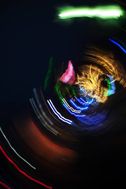 Gece Panorama. Bulanık arka plan. 