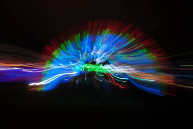 Gece Panorama. Bulanık arka plan. 