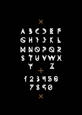  Latin alfabesi numaraları ile.