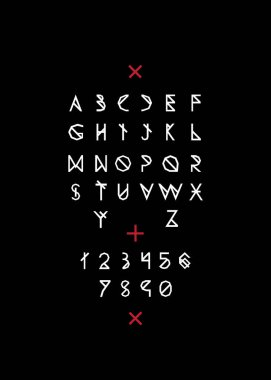  Latin alfabesi numaraları ile.