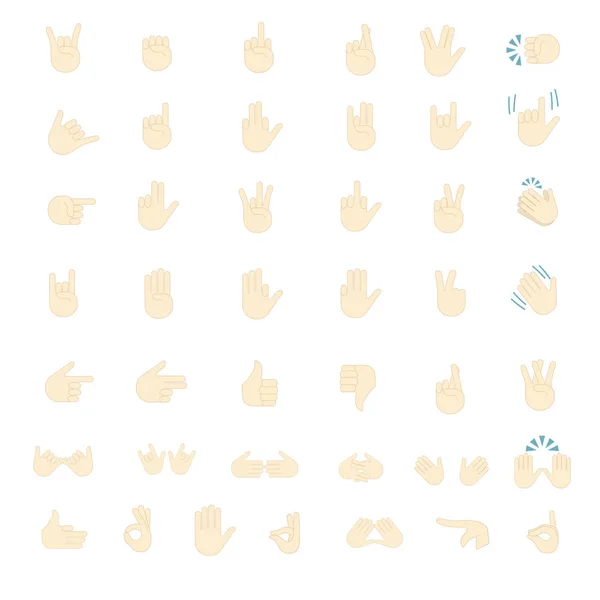 Gesta emoji vektor. — Stockový vektor