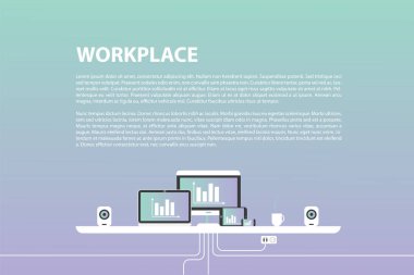 Çalışma alanı'nın modern tasarım.