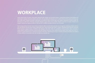 Çalışma alanı'nın modern tasarım.