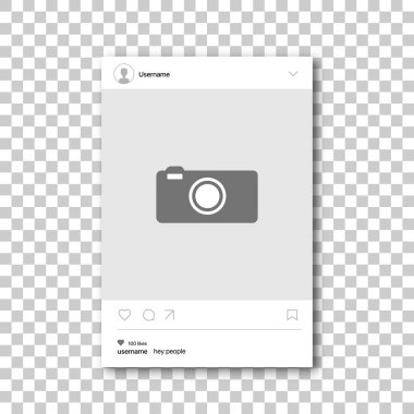 Sosyal ağ fotoğraf çerçevesi. 