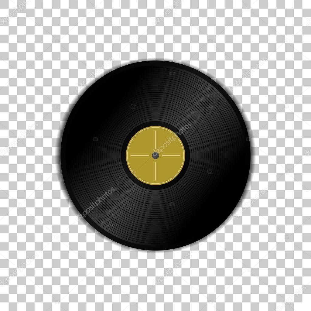  Isolated vinyl music plate 