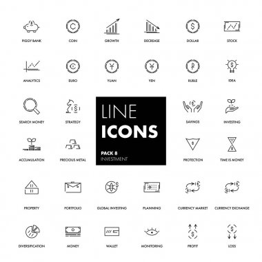 Satır simgeler kümesi. Yatırım 