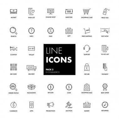  Satır simgeler kümesi. E-ticaret 