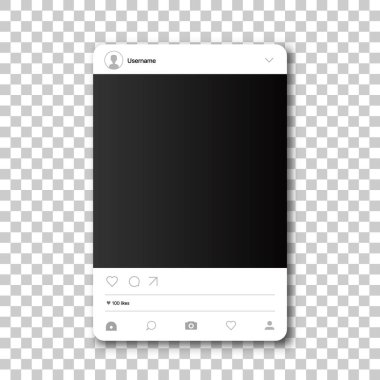 Sosyal ağ fotoğraf çerçevesi. 