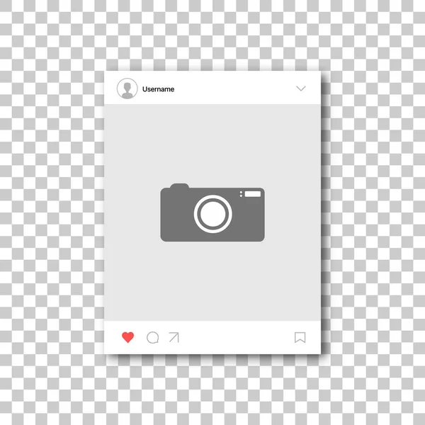ソーシャル ネットワーク フォト フレーム — ストックベクタ