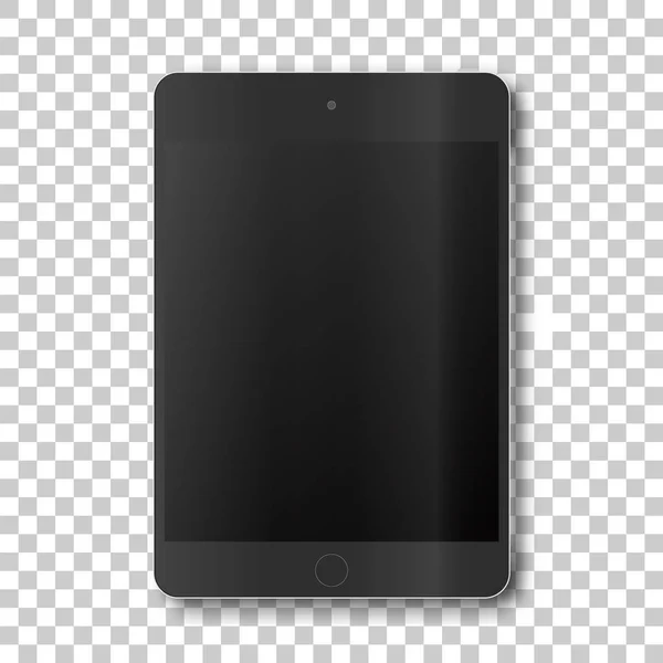 Touch tabletta átlátszó háttér — Stock Vector
