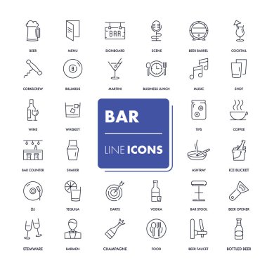 Satır simgeler kümesi. Bar