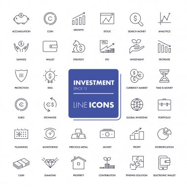 Satır simgeler kümesi. Yatırım 