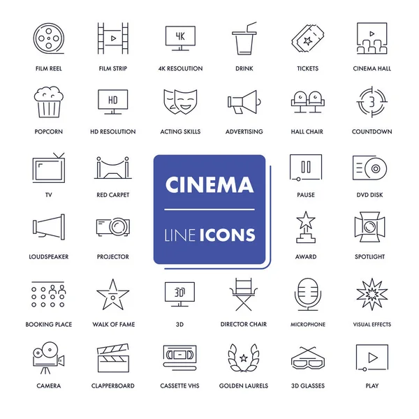 Satır simgeler kümesi. Sinema