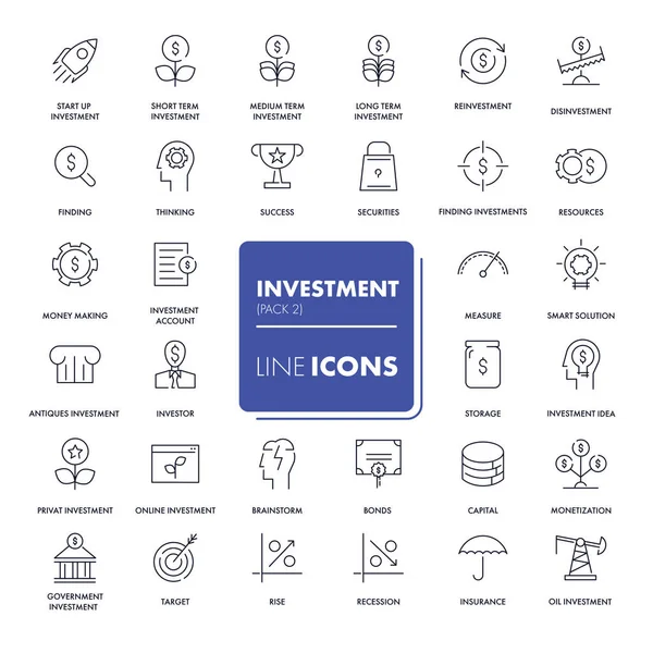 Satır simgeler kümesi. Yatırım 