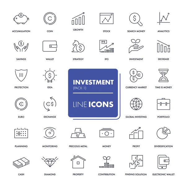 Satır simgeler kümesi. Yatırım 