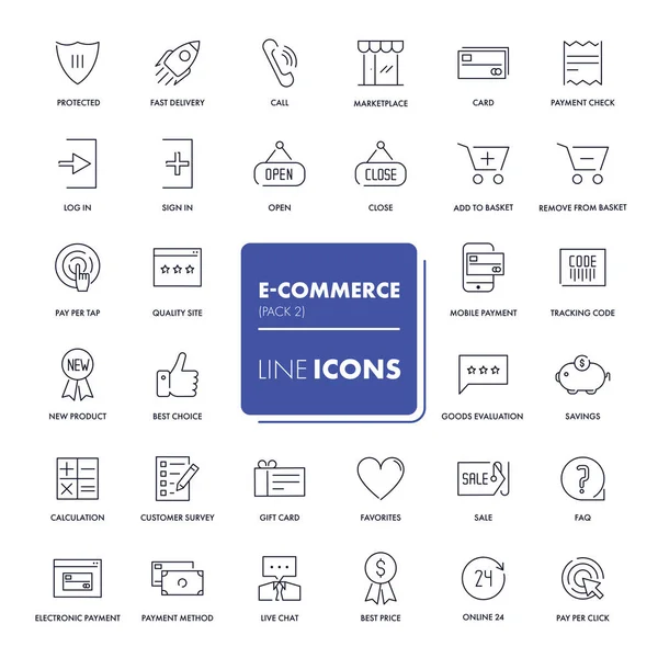 Satır simgeler kümesi. E-ticaret