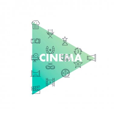  Oyun şekli satır simgeler. Sinema 