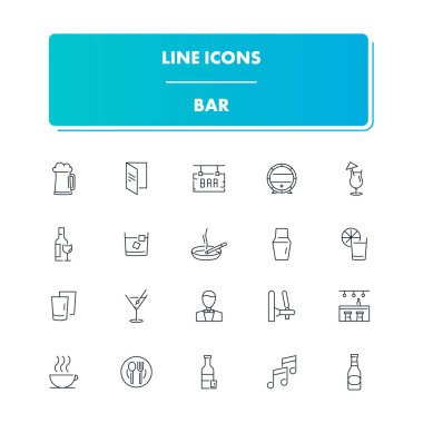 Satır simgeler kümesi. Bar 