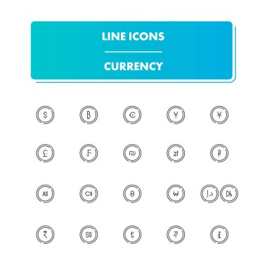 Satır simgeler kümesi. Para birimi 